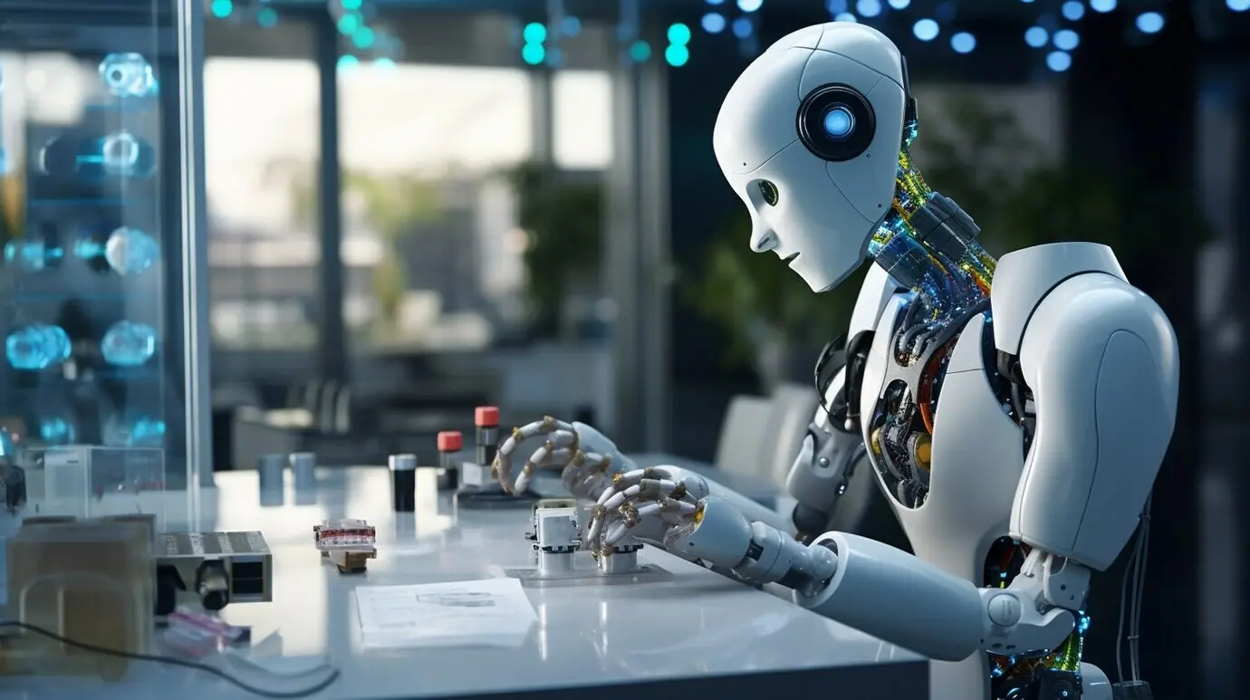 Robot doing an ordinary human job